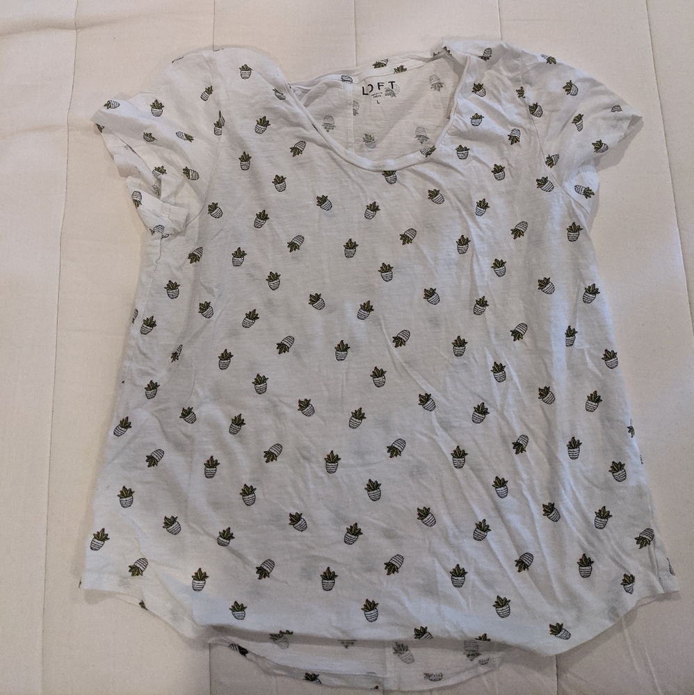 LOFT succulent t-shirt